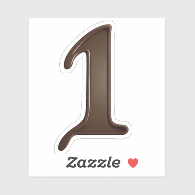 Sticker Délicieux chocolat numéro 1 (Feuille)