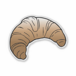 Sticker Délicieux Croissant au beurre français