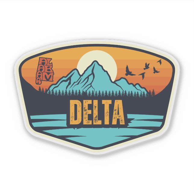 Sticker Delta, Alabama (Devant)