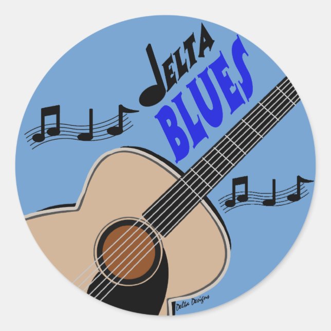 Sticker Delta Blues (Devant)
