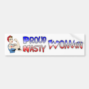 Sticker Démocrate, Femme Nasty Fière
