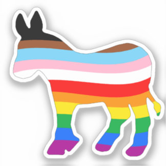 Sticker Démocrate LGBTQ
