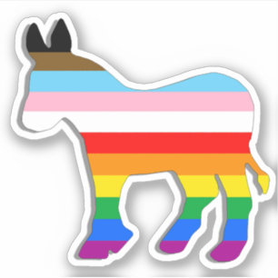 Sticker Démocrate LGBTQ