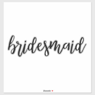 Sticker Demoiselle d'honneur