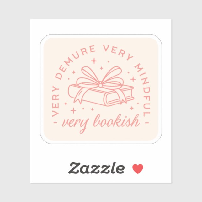 Sticker Demure gracieux bouquetin arc rose esthétique (Feuille)