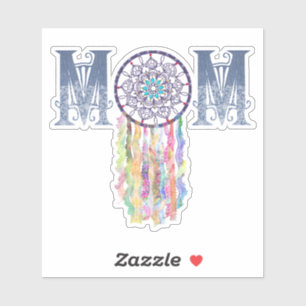 Sticker Denim peint et Dream Catcher MOM Belle