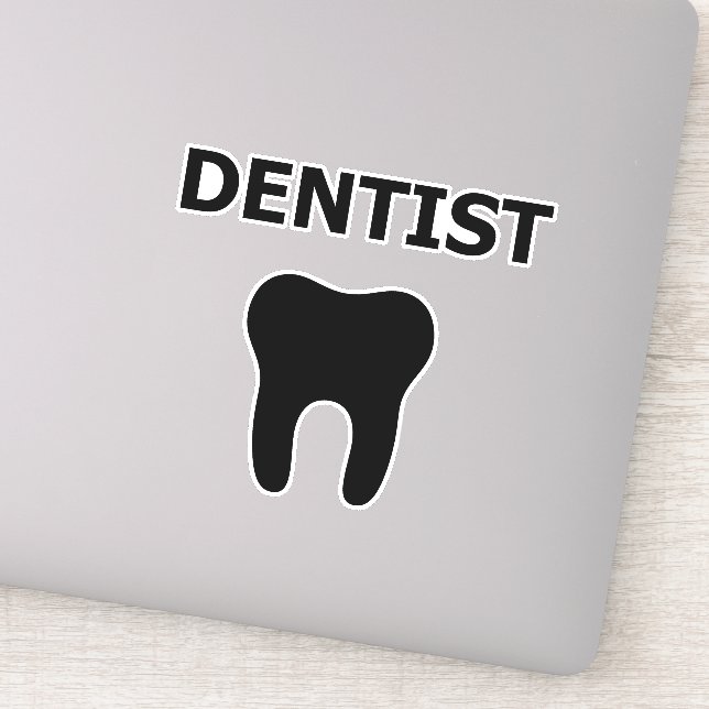 Sticker Dentiste, conception des dents (Détail)