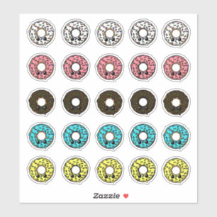 Sticker Dents de vanille et de chocolat avec arrosages de