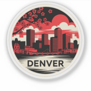 Sticker Denver City Colorado USA