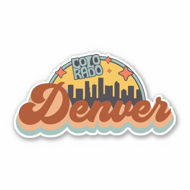 Sticker Denver, Colorado (Devant)