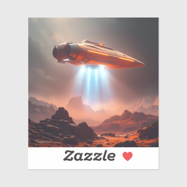 Sticker Departure Point - Square Vinyl (Feuille)