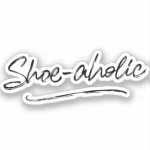 Sticker Dépendante aux chaussures