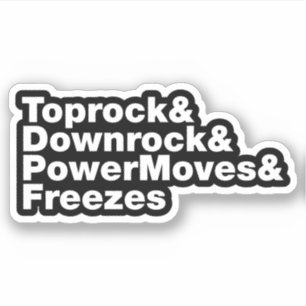 Sticker Déplacements de rupture (Breakdance)