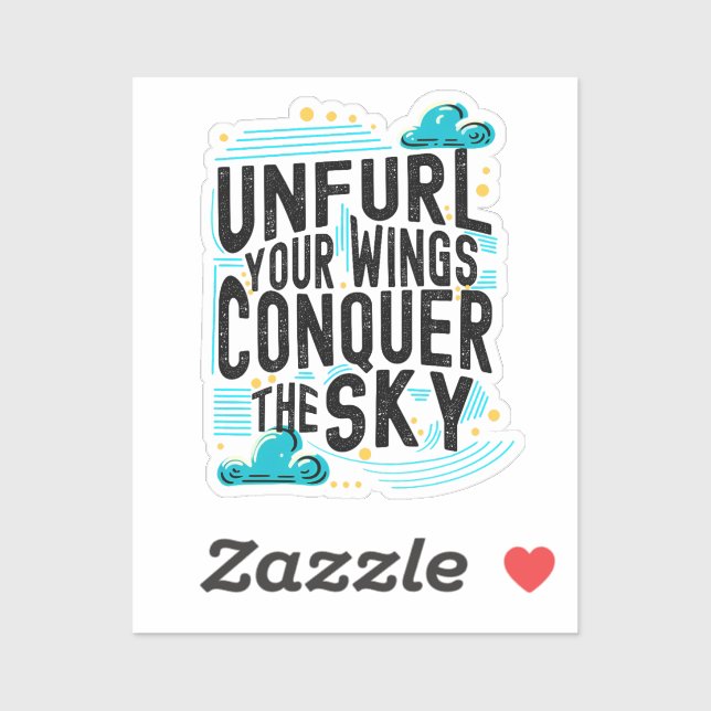 Sticker Déployez vos ailes à la conquête de la Sky Line Ar (Feuille)