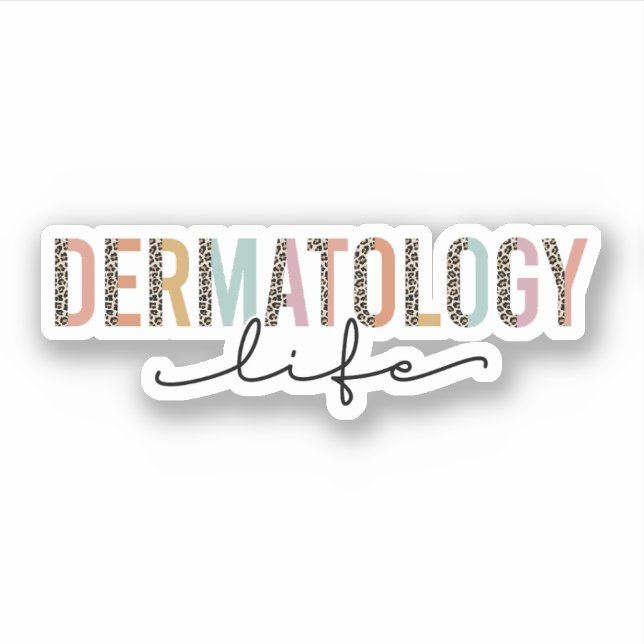 Sticker Dermatologie Vie, Cadeau Dermatologue, Dermatologi (Devant)