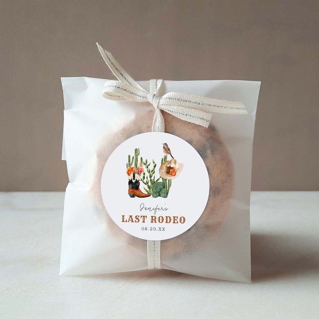 Sticker dernier Rodeo personnalisé (Créateur téléchargé)