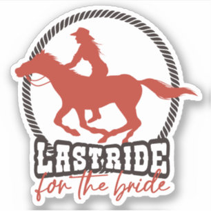 Sticker Dernier Roulé Rouge Pour La Mariée