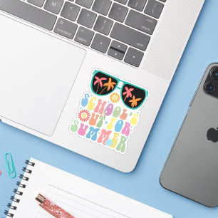 Sticker Dernière journée de l'école Super dehors pour l'ét