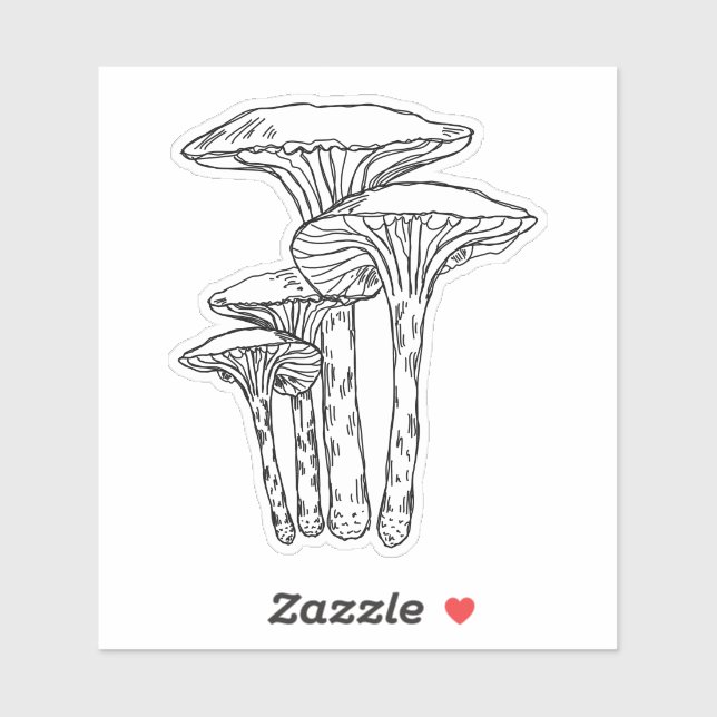 Sticker des amis des champignons (Feuille)