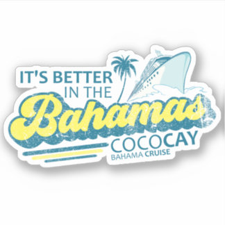 Sticker des Bahamas CocoCay Vacation Cruise
