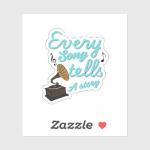 Sticker des devis de musique tendance