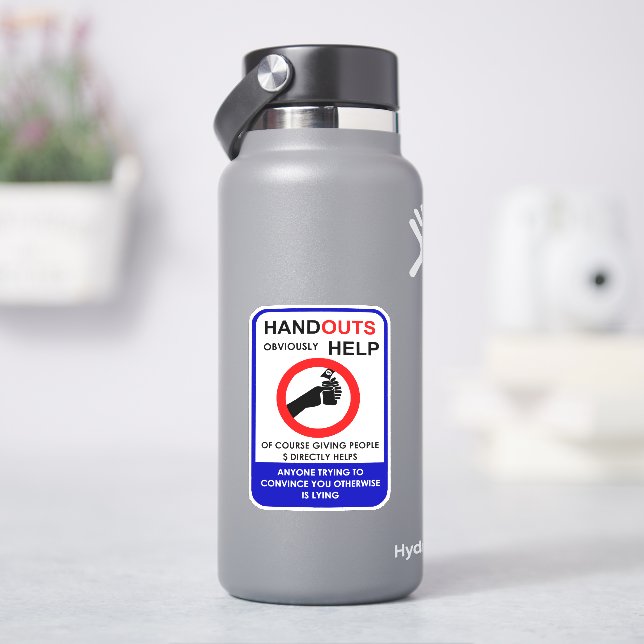 Sticker Des distributions aident évidemment (HydroFlask)