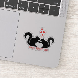 Sticker Des noix sur toi, mignons écureuils
