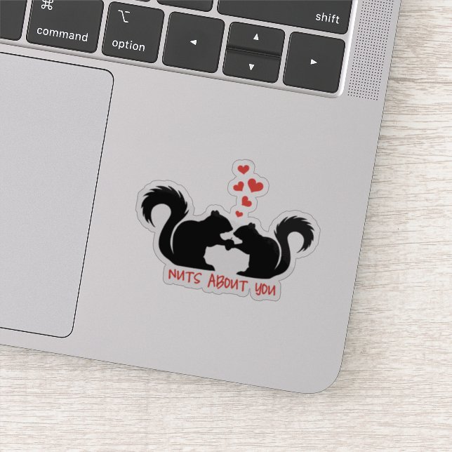 Sticker Des noix sur toi, mignons écureuils (Détail)