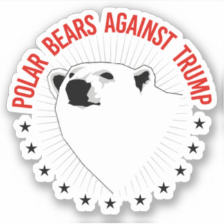 Sticker Des ours polaires contre Trump