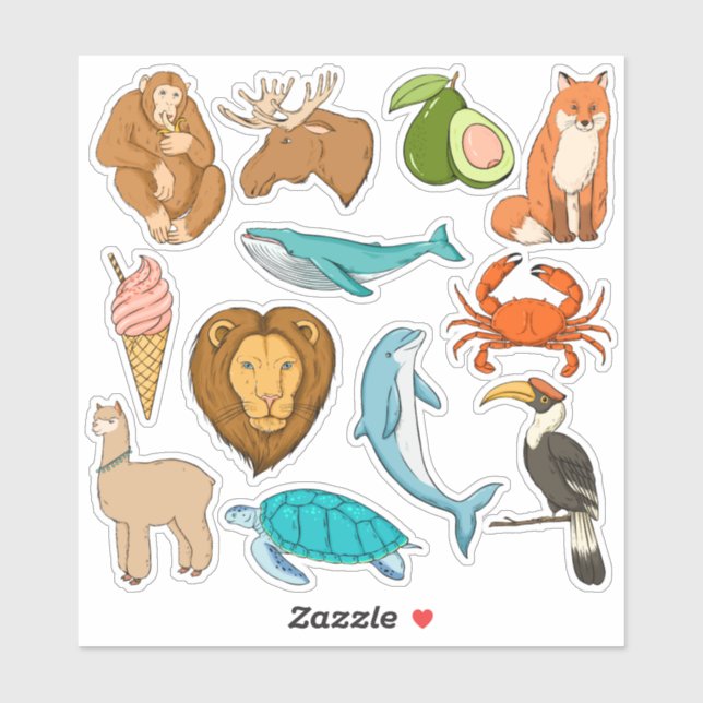 Sticker Des trucs aléatoires (Feuille)