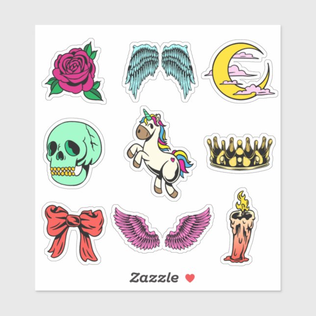 Sticker Des trucs aléatoires (Feuille)