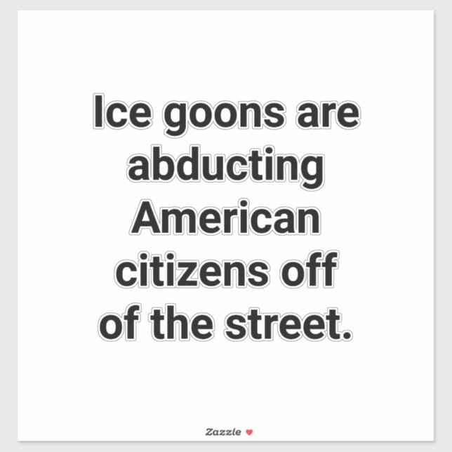 Sticker Des voyous de glace enlèvent des Américains Hankam (Feuille)