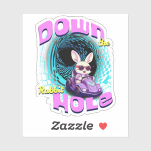 Sticker Descendre Le Trou De Lapin