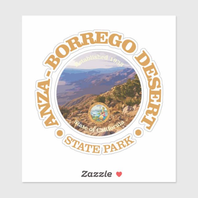 Sticker Désert d'Anza-Borrego SP (Feuille)