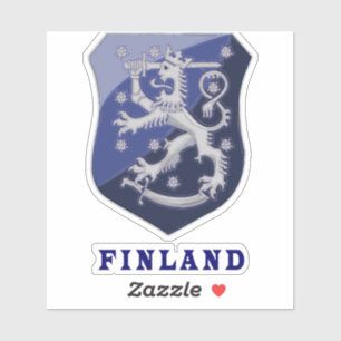 Sticker Design de bouclier finlandais