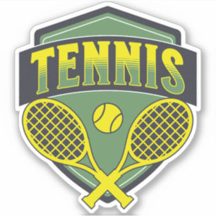 Sticker Design de tennis pour les amateurs de tennis