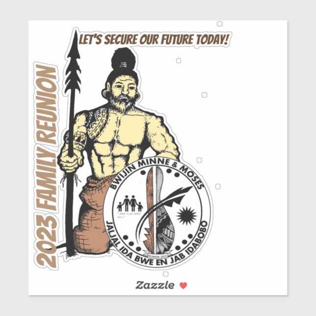 Sticker Design des Îles Marshall (Feuille)