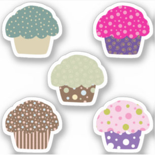 Sticker Design Motif d'illustration de gâteau de givre dou