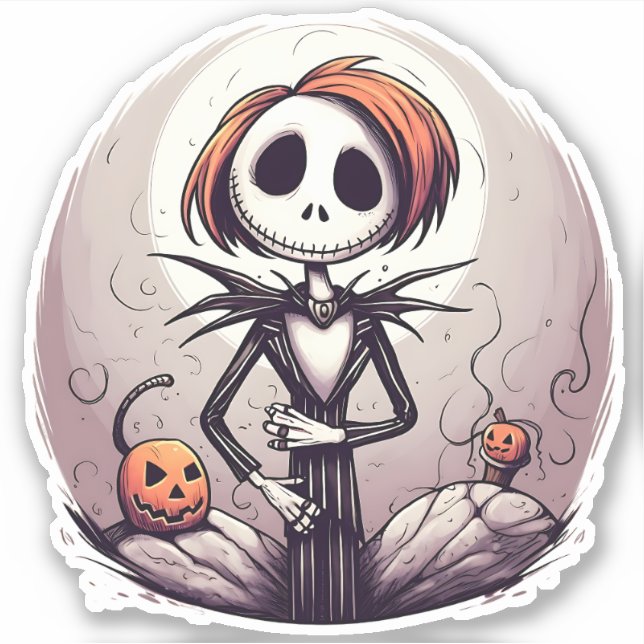 Sticker design Zombie de dessin (Devant)