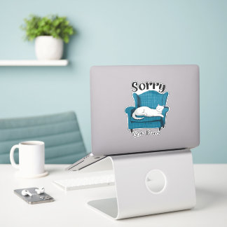 Sticker Désolé, j'ai des plans, cadeau pour amateur de cha