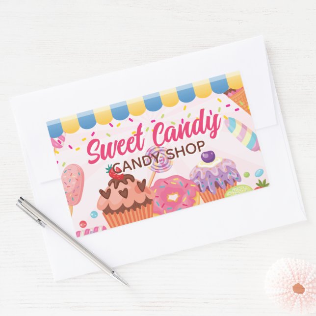 Sticker Desserts et Candies Étiquette | Magasin de (Enveloppe)