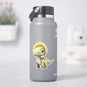 Sticker Dessin animé de bébé dinosaure mignon