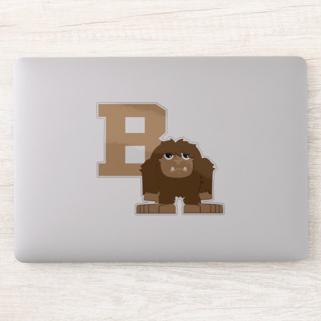 Sticker Dessin B pour Bigfoot Sasquatch (Ordinateur)