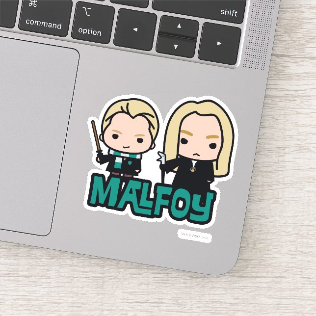 Sticker Dessin de Draco et Lucius Malfoy (Détail)