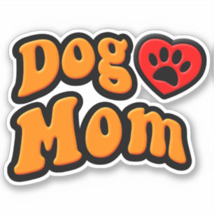 Sticker Dessin de maman de chien super