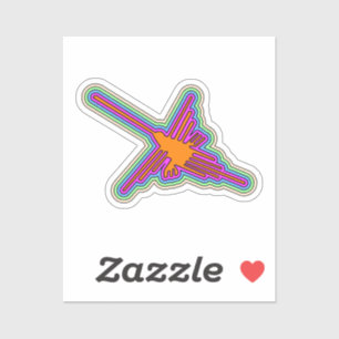 Sticker Dessin de Nazca Hummingbird Pérou
