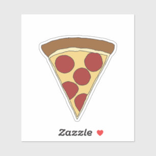 Sticker Dessin de pizza de dessin coloré de dessin de pizz