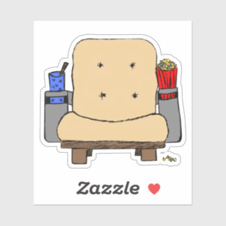 Sticker Dessin de siège du cinéma