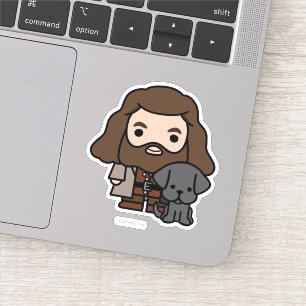 Sticker Dessin Hagrid et Fang Character Art
