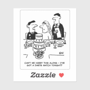 Sticker Dessin humoristique sur un conflit de match de flé